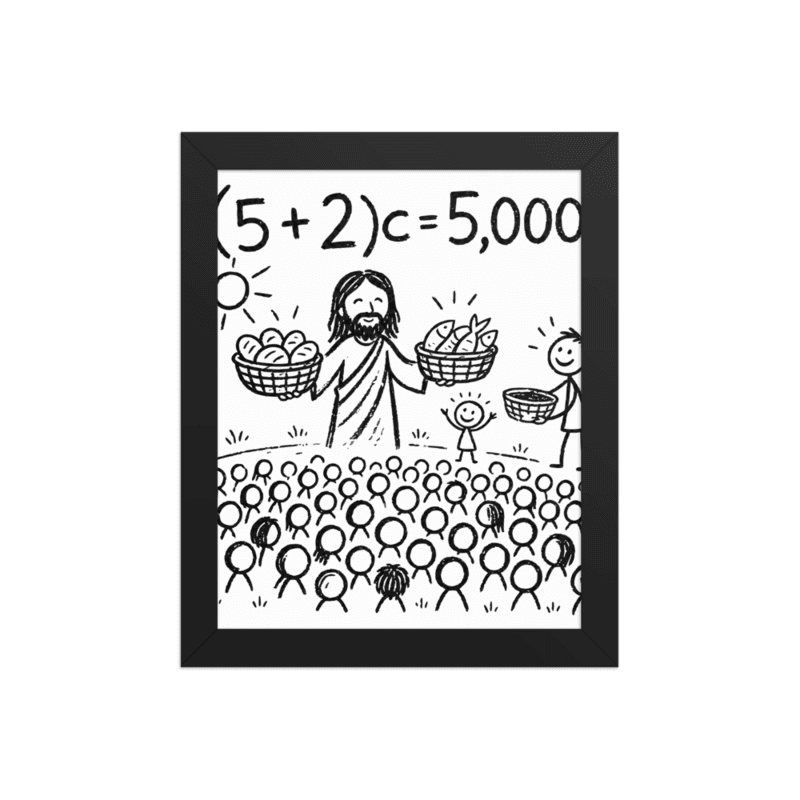 PROTOTOKOS — Five Plus Two Equals Five Thousand Framed Poster