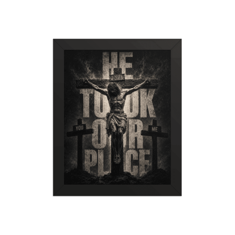 PROTOTOKOS — He Took Our Place Framed Poster